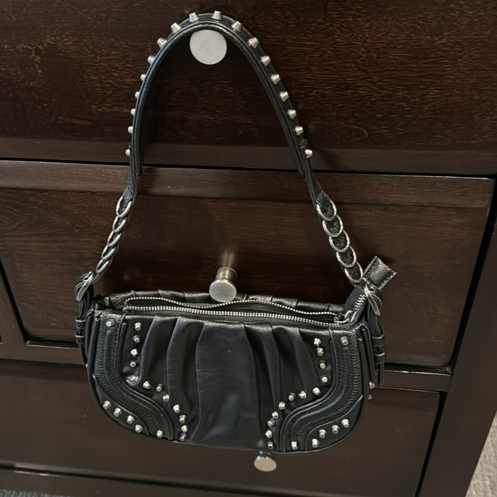 COPY - Black studded shoulder bag